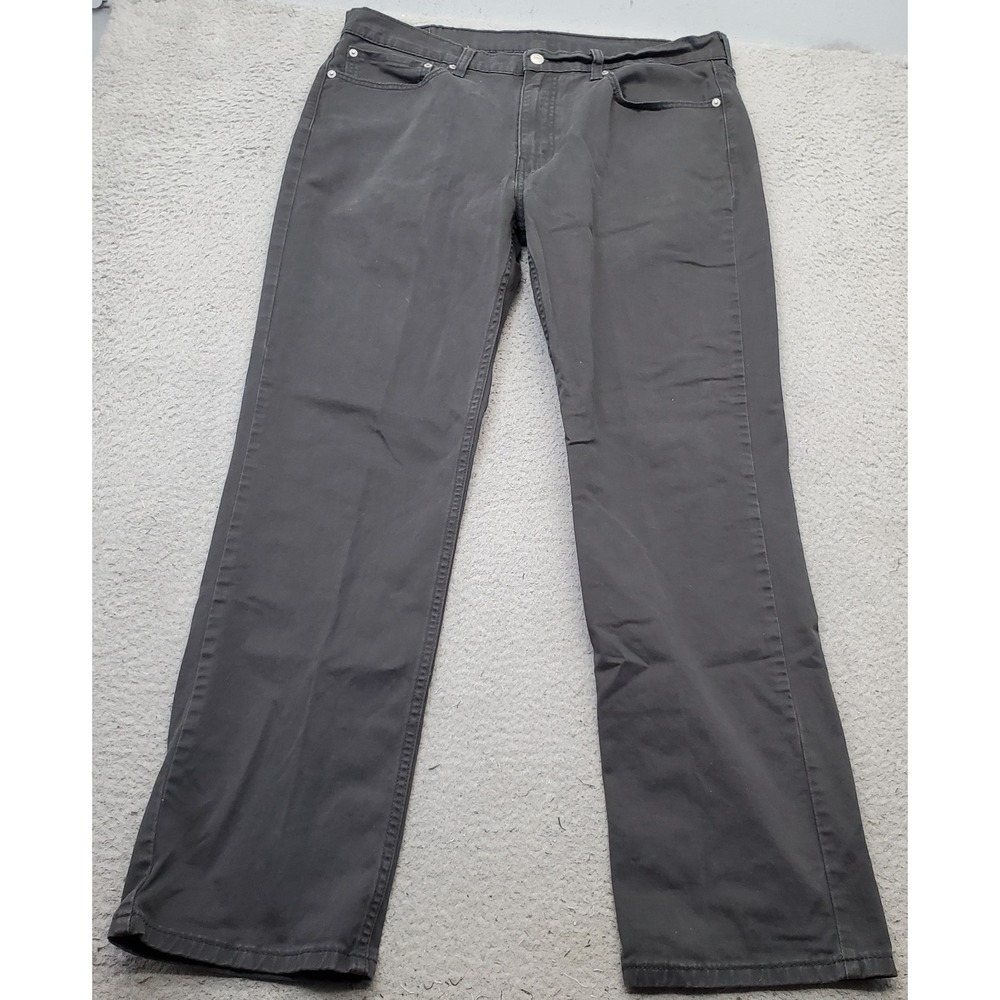 Levi's 514 Jeans Men's 38x32 Black Streetwear 5-Pocket Design Straight Leg EUC